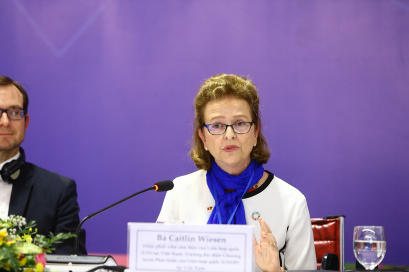 Bà Caitlin Wiesen, Điều phối viên lâm thời của Liên hợp quốc tại Việt Nam, Trưởng đại diện Chương trình Phát triển của Liên hợp quốc tại Việt Nam (Ảnh: Đức Thanh)