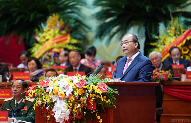Thủ tướng Nguyễn Xuân Phúc phát biểu tại Đại hội Mặt trận Tổ quốc Việt Nam