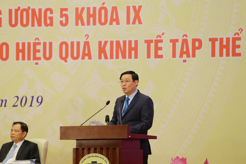 Phó Thủ tướng Vương Đình Huệ phát biểu khai mạc Hội nghị (Ảnh: Đức Thanh)