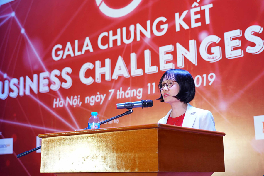 PGS-TS. Nguyễn Anh Thu phát biểu khai mạc Gala chung kết Business Challenges 2019