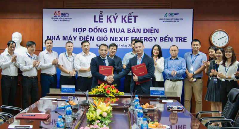 Lễ ký kết giữa Nexif Energy và EVN EPTC