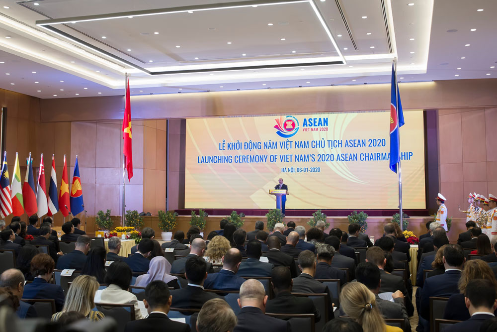 Toàn cảnh Lễ khởi động năm Chủ tịch ASEAN 2020 (Ảnh: Chí Cường)