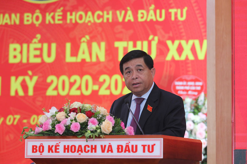 Bộ trưởng Nguyễn Chí Dũng phát biểu chỉ đạo Đại hội