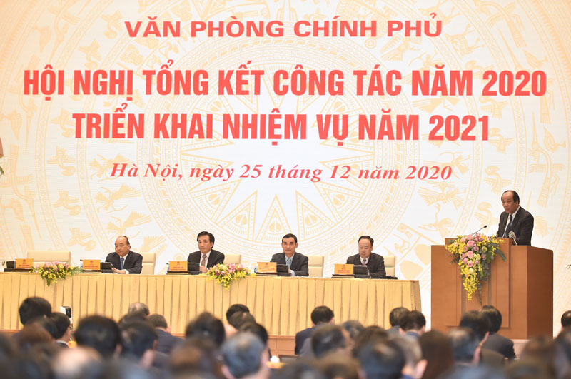 Hội nghị tổng kết công tác năm 2020, triển khai nhiệm vụ năm 2021 của Văn phòng Chính phủ