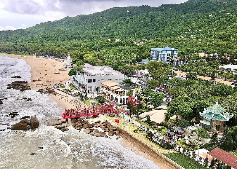 Toàn cảnh Trân Châu Resort nhìn từ trên cao