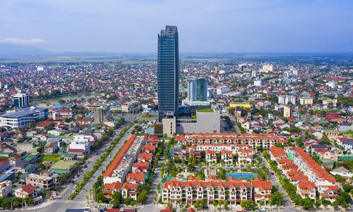 Một góc TP Hà Tĩnh - Nơi lập quy hoạch Khu đô thị