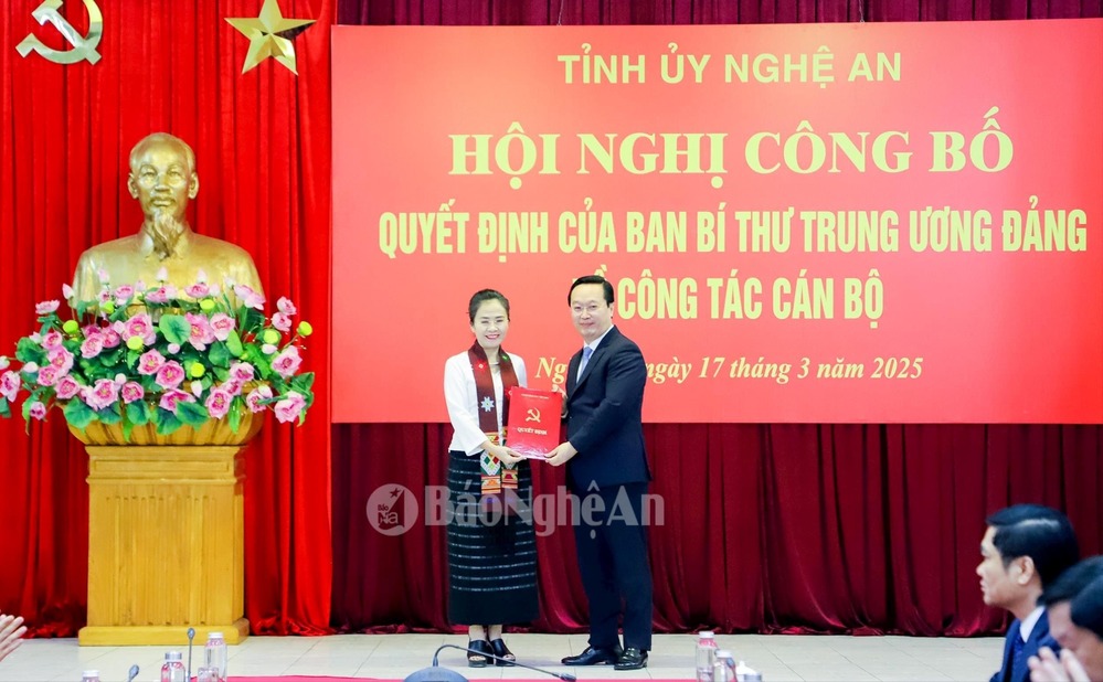 Bà Võ Thị Minh Sinh giữ chức Phó Bí thư Tỉnh ủy Nghệ An nhiệm kỳ 2020 -2025