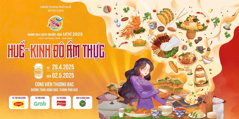 Chương trình “Huế - Kinh đô Ẩm thực” diễn ra từ ngày 29.4 đến ngày 2.5 tại Công viên Thương Bạc, TP Huế