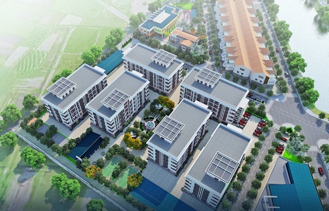 Phối cảnh một Dự án Nhà ở xã hội ở Nhi lộc Nghệ An