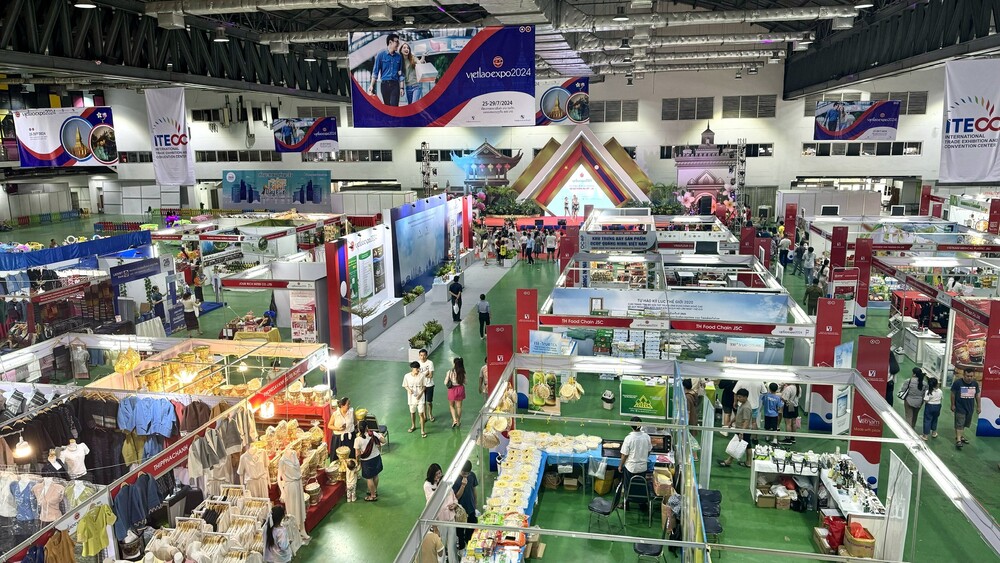 Hàng trăm doanh nghiệp tham gia hội chợ thương mại Việt - Lào, ảnh nguồn Bộ Công Thương (1)