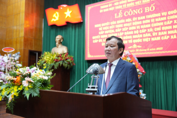 Bí thư Thành ủy Lê Trường Lưu phát biểu tại buổi lễ (1)