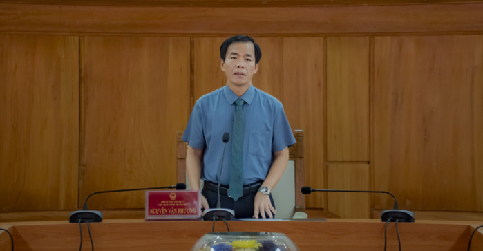Chủ tịch UBND thành phố Huế Nguyễn Văn Phương phát biểu chỉ đạo tại hội nghị (1)