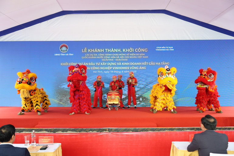 Lễ Khởi công Dự án đầu tư xây dựng và kinh doanh kết cấu hạ tầng Khu Công nghiệp Vinhomes Vũng Áng