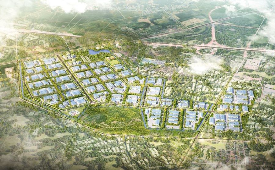 Phối cảnh quy hoạch phân khu xây dựng Khu công nghiệp phía Tây thành phố Hà Tĩnh