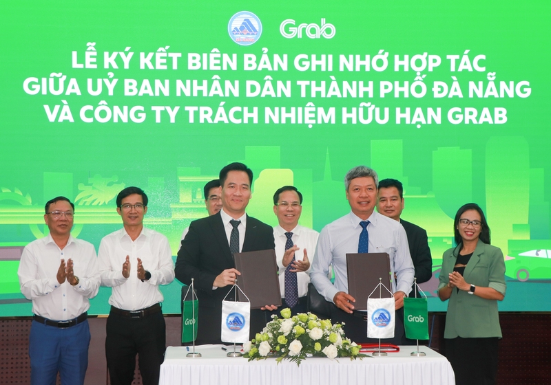 Lễ ký kết biên bản ghi nhớ hợp tác giữ TP Đà Nẵng và GRAB 