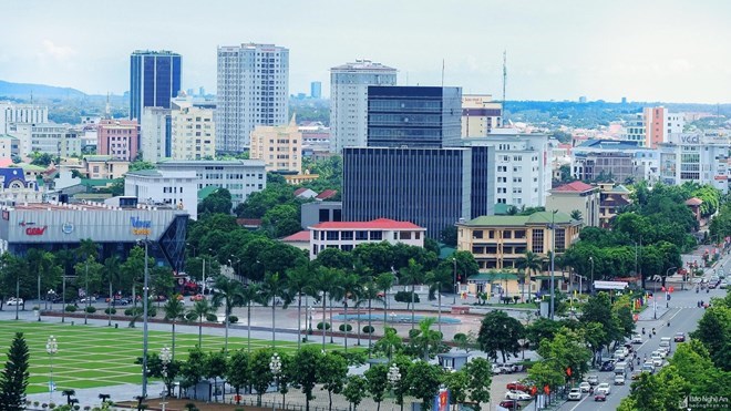 Trung tâm tỉnh Nghệ An ảnh Thành Duy, BNA