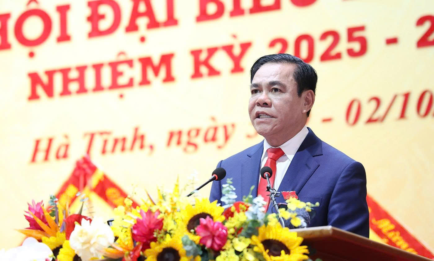 Đồng chí Võ Trọng Hải - Phó Bí thư Tỉnh ủy, Chủ tịch UBND tỉnh phát biểu khai mạc.