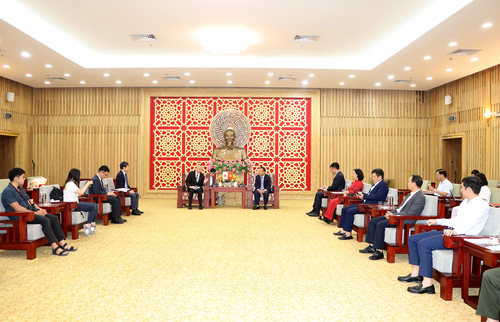 Quang cảnh buổi tiếp.