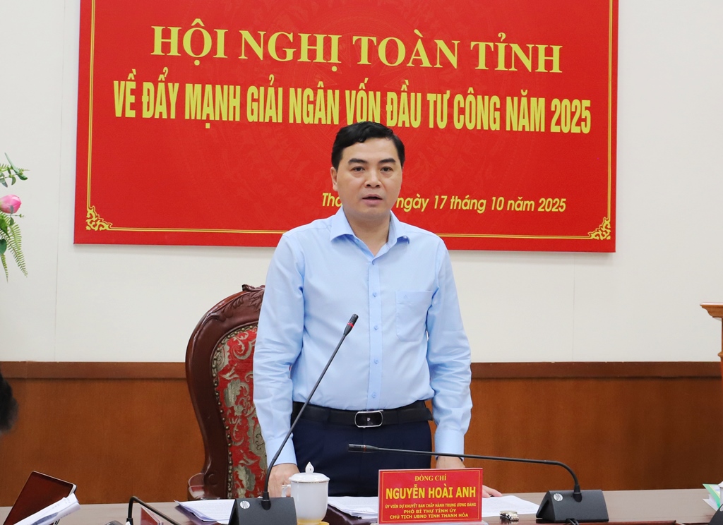 Chủ tịch UBND tỉnh Thanh Hóa chỉ đạo về kế hoạch đầu tư công năm 2025