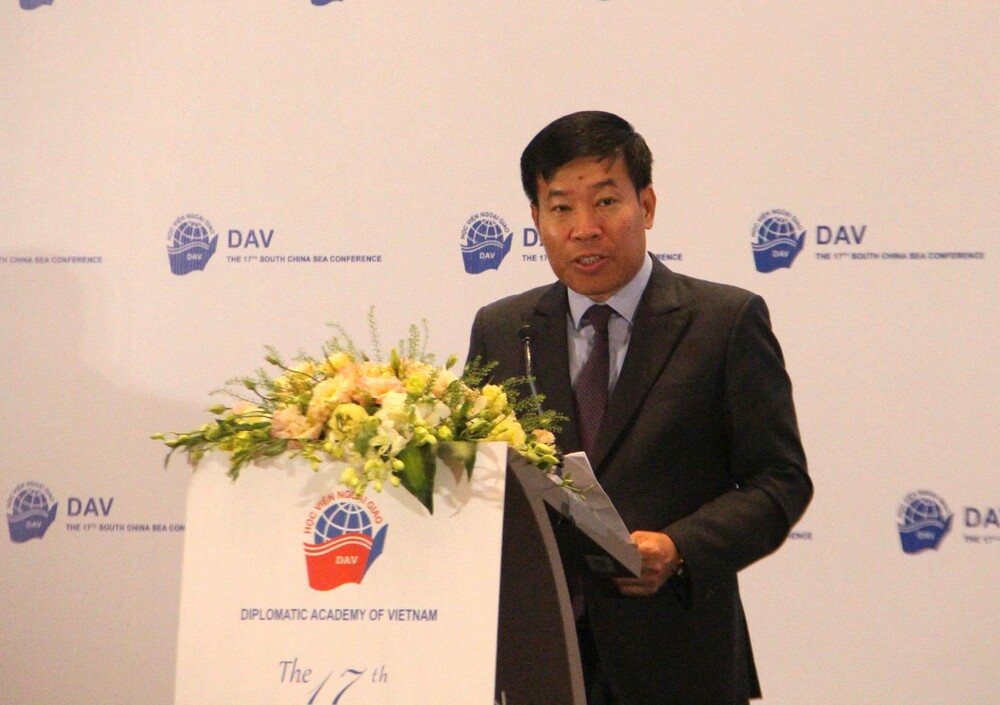 Thứ trưởng Bộ Ngoại giao Nguyễn Mạnh Cường phát biểu khai mạc