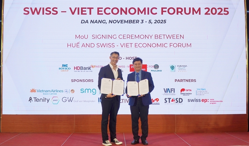 UBND thành phố Huế và Diễn đàn kinh tế Thụy Sĩ – Việt Nam ký kết Bản ghi nhớ hợp tác 