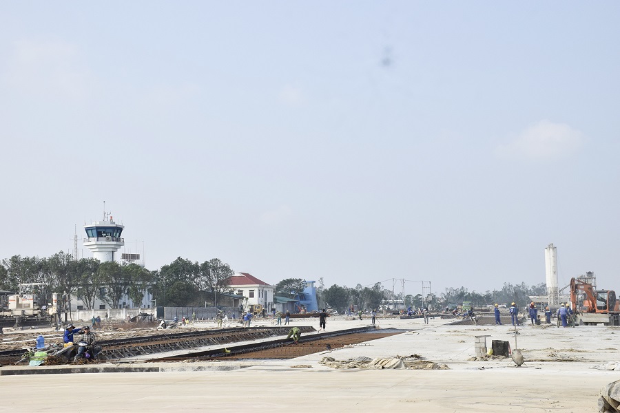 Các hạng mục cuối cùng đang được nhà thầu gấp rút hoàn thiện