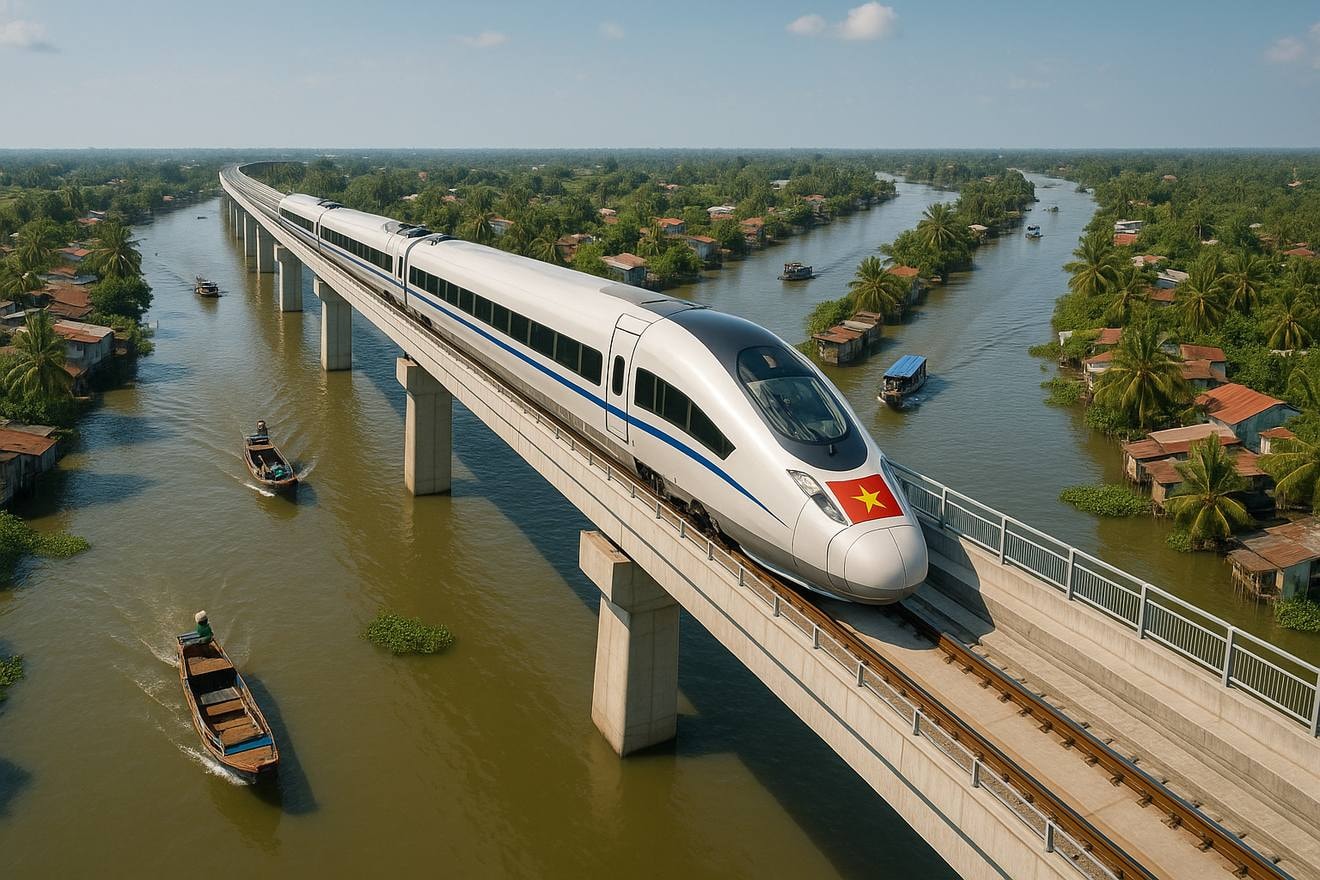 Dự &aacute;n đường sắt tốc độ cao, ảnh minh hoạ