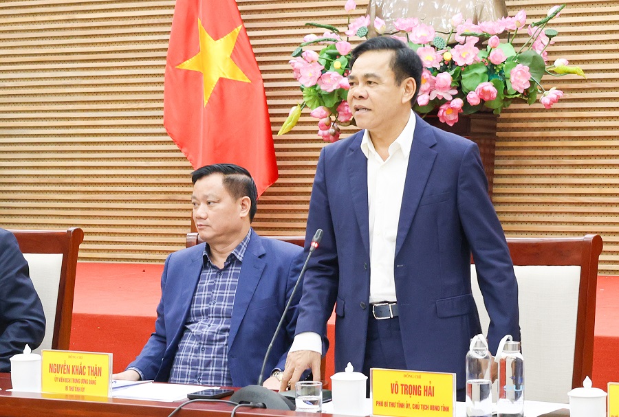 Chủ tịch UBND tỉnh V&otilde; Trọng Hải PH&Aacute;T BIỂU