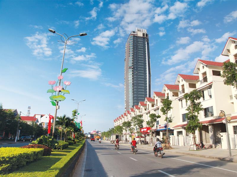 Một g&oacute;c trung t&acirc;m tỉnh H&agrave; Tĩnh