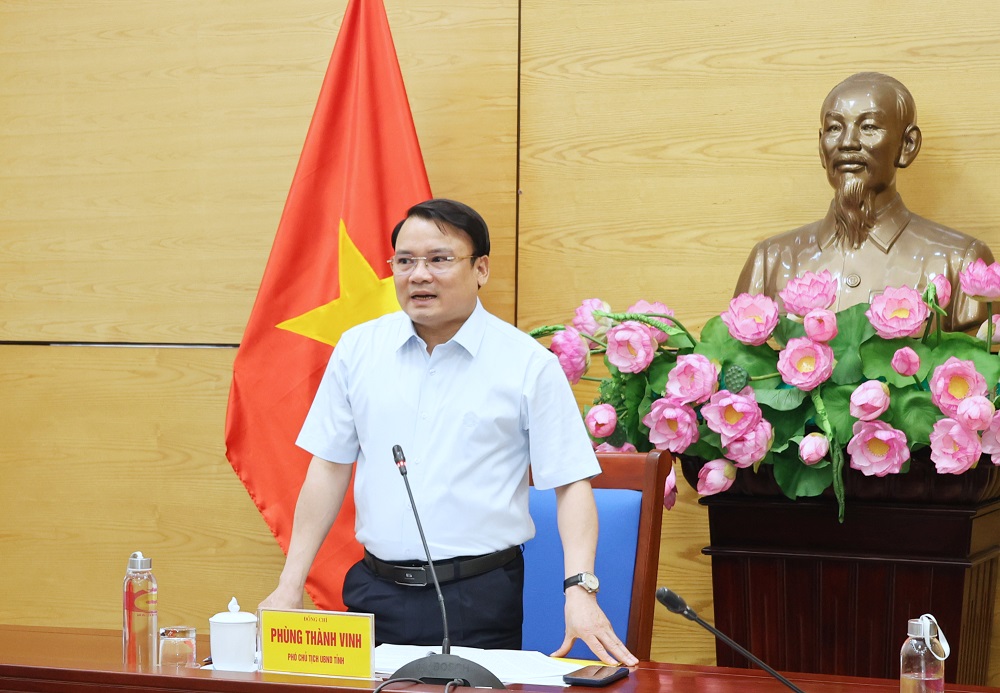 Phó Chủ tịch UBND tỉnh Phùng Thành Vinh kết luận