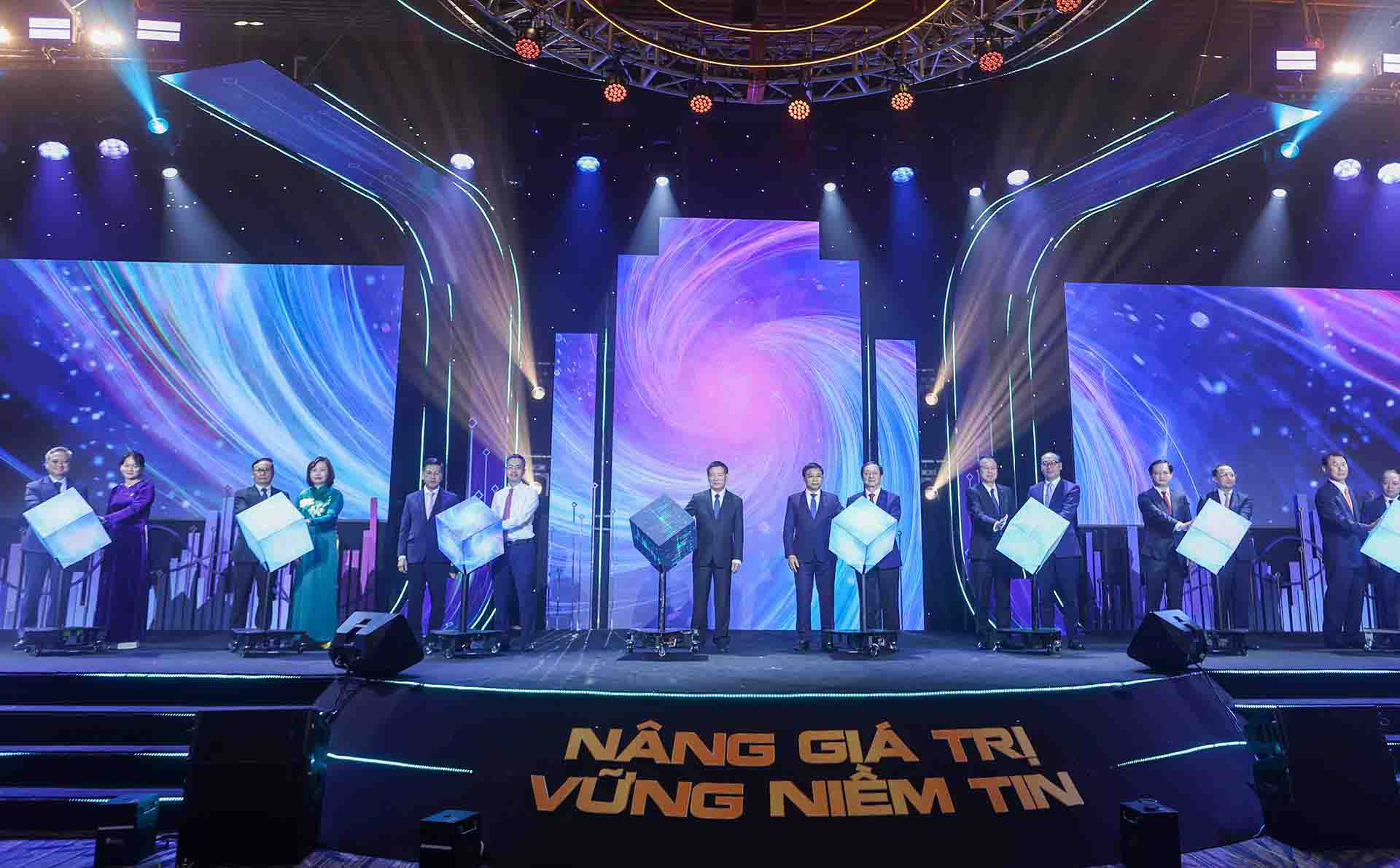 Lễ ra mắt hệ thống công nghệ thông tin mới KRX. Ảnh: phóng viên Lê Toàn