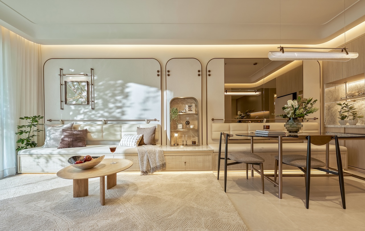 Không gian sống tại căn hộ diện tích 65m2