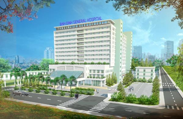 Phối cảnh Bệnh viện Đa khoa tỉnh Bình Định mở rộng.