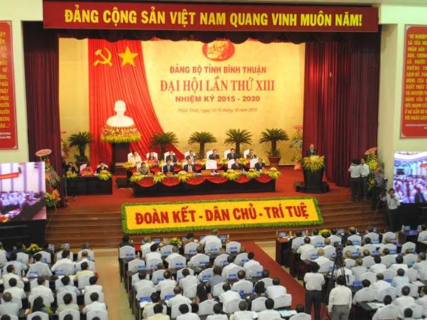 Đại hội Đại biểu Đảng bộ tỉnh Bình Thuận lần thứ XIII đã chính thức khai mạc sáng 13-10