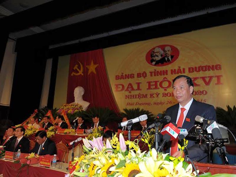 Ông Nguyễn Mạnh Hiển, Bí thư tỉnh Ủy Hải Dương nhiệm kỳ 2015-2020