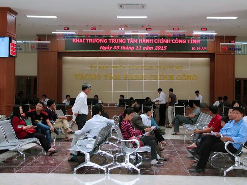 Hoạt động của Trung tâm hành chính công tỉnh Thái Bình