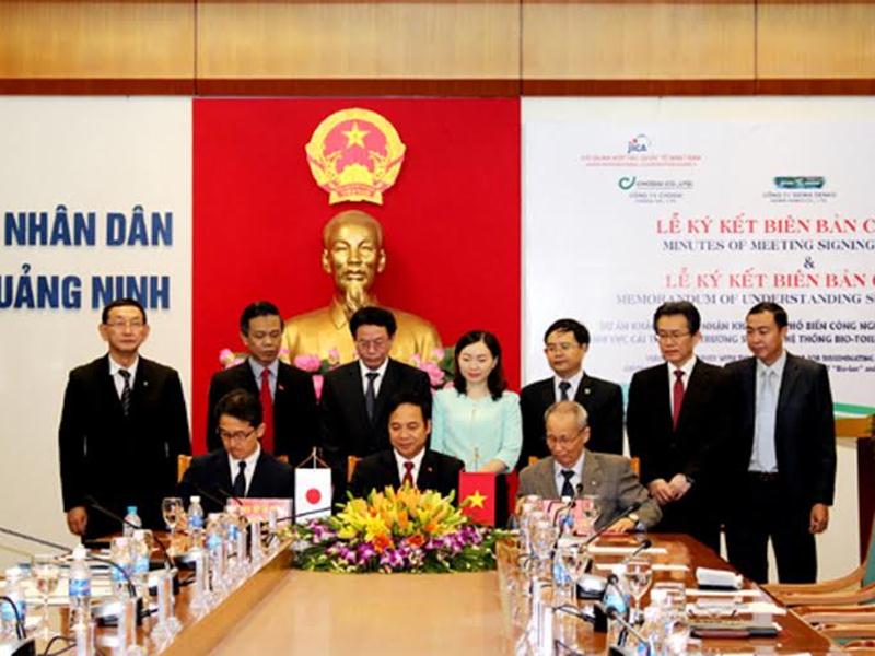 Tỉnh Quảng Ninh ký kết với JICA (Nguồn - cổng thông tin điện tử tỉnh Quảng Ninh)