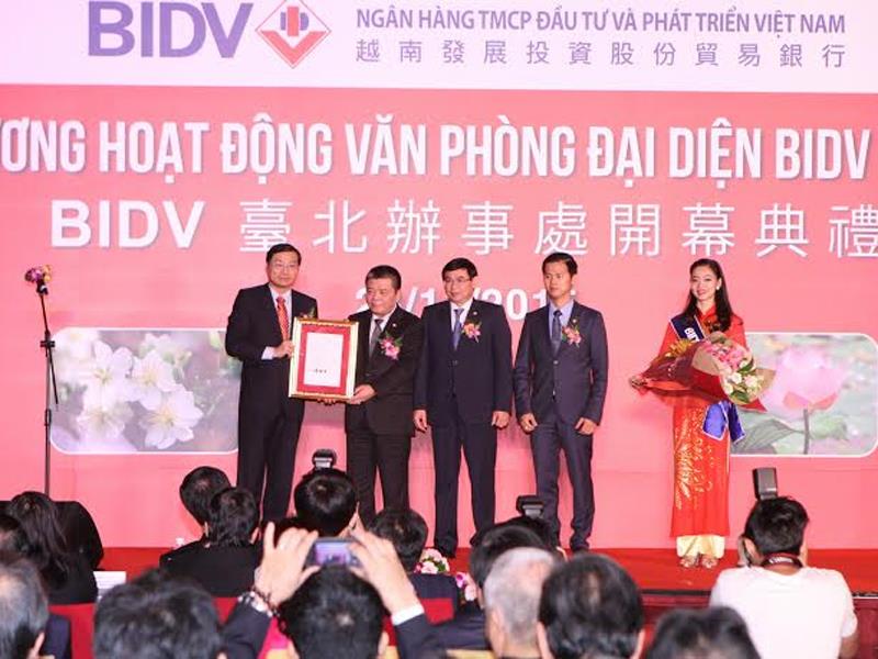 BIDV là ngân hàng Việt Nam đầu tiên có mặt tại Đài Loan