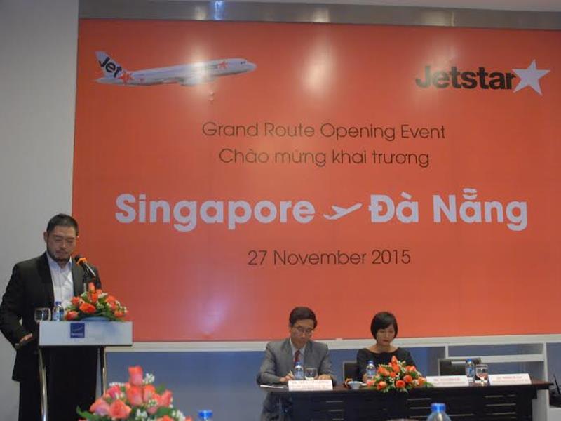 Họp báo giới thiệu đường bay mới giữa Đà Nẵng và Singapore của hãng haàg không giá rẻ Jetstar Asia