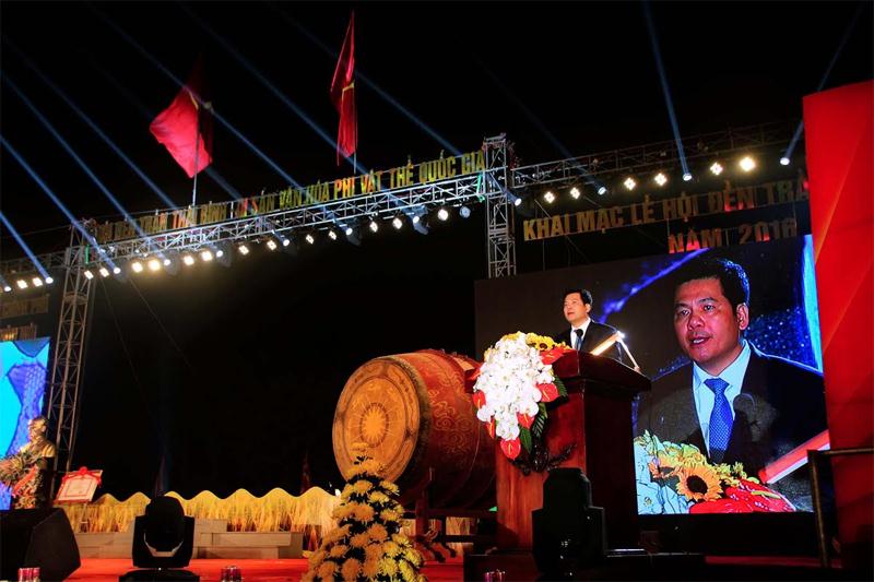 Chủ tịch UBND tỉnh Thái Bình Nguyễn Hồng Diên phát biểu.