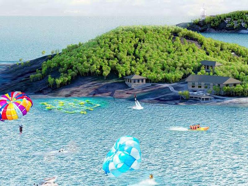 Phối cảnh Khu Khu du lịch biển Casa Marina Island tại đảo Hòn Đất và đảo Hòn Ngang