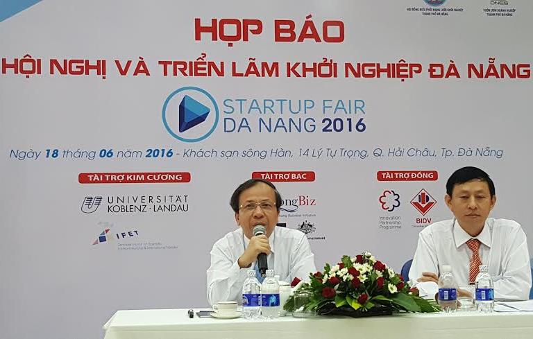 Họp báo giới thiệu chương trình Hội nghị và Triển lãm khởi nghiệp Đà Nẵng STARTUPAIR 2016.