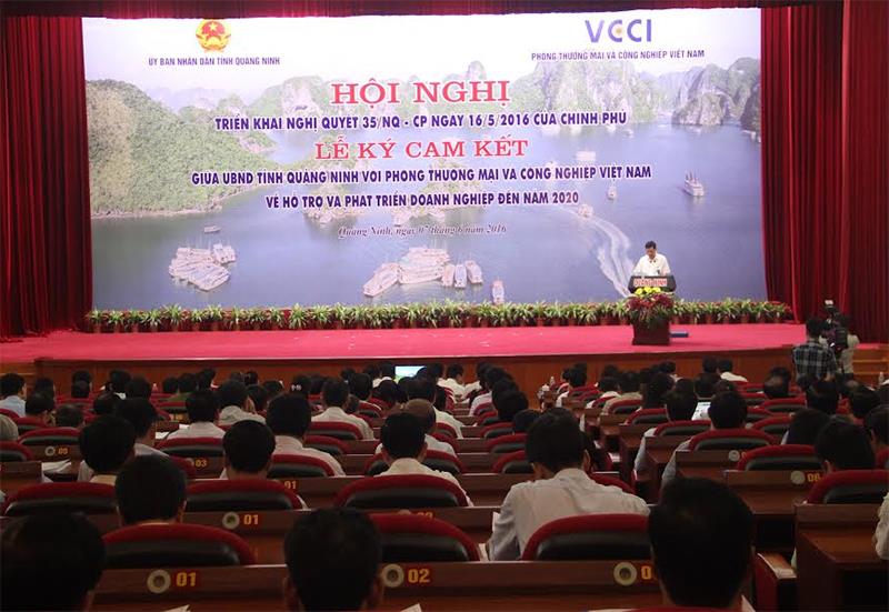 Ông Nguyễn Đức Long, Chủ tịch UBND tỉnh Quảng Ninh phát biểu tại Hội nghị.