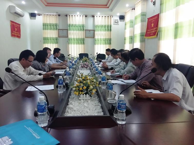 Buổi làm việc giữa Sở Kế hoạch và Đầu tư Ninh Thuận và Đoàn đánh giá thường niên của IFAD.