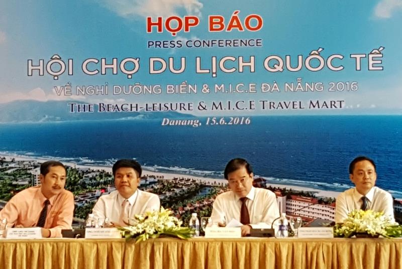 Họp báo Hội chợ Du lịch quốc tế về nghỉ dưỡng biển & M.I.C.E Đà Nẵng 2016.