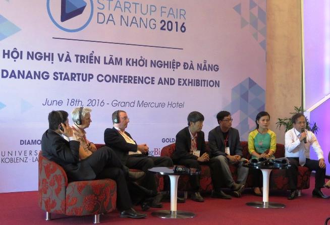 Tọa đàm giữa đại diện chính quyền Đà Nẵng – doanh nghiệp khởi nghiệp – nhà đầu tư.