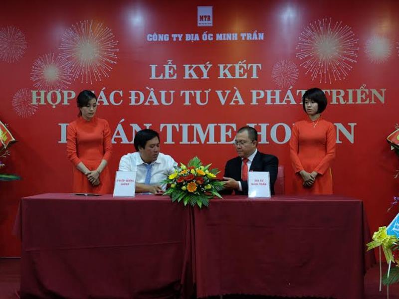 Lễ ký kết hợp tác đầu tư và phát triển Dự án Time Hoi An giữa công ty Địa ốc Minh Trần và Thiên Vương Group.