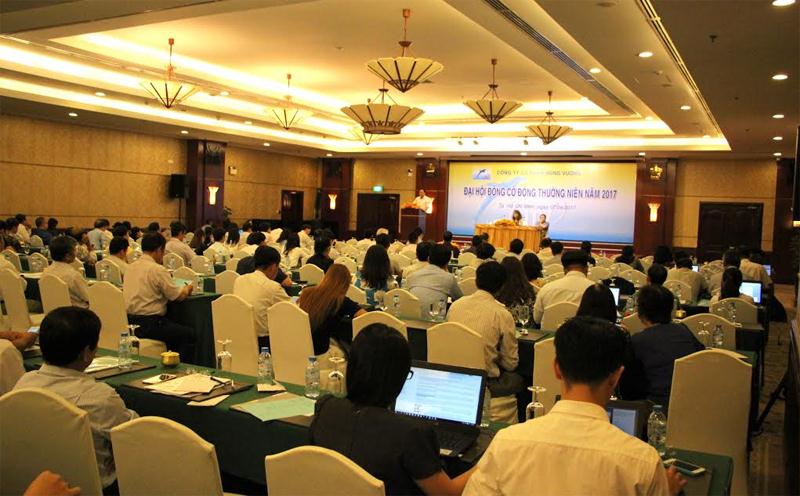 Toàn cảnh ĐHCĐ CTCP thủy sản Hùng Vương 2017 tổ chức tại TP.HCM.