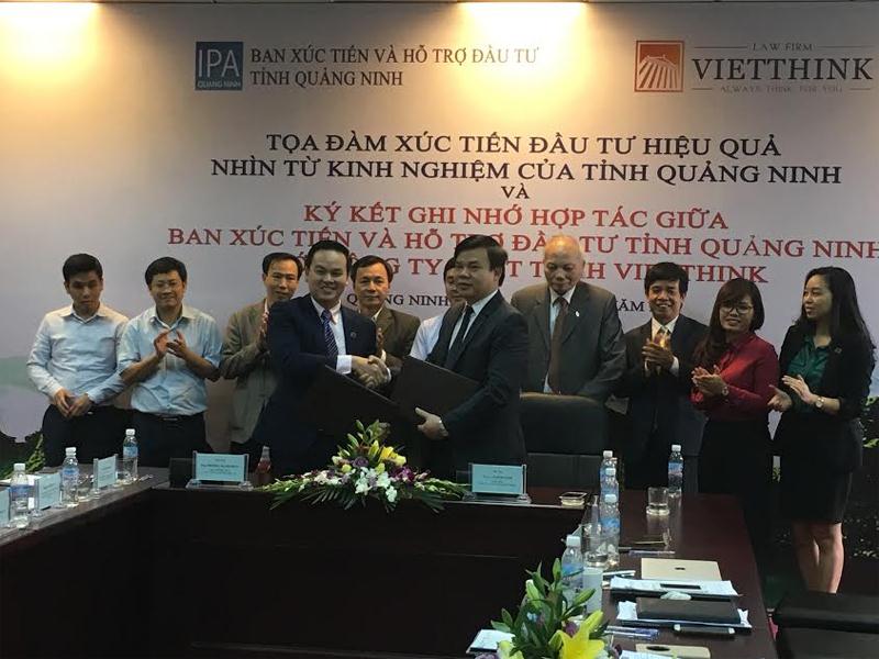 Ký kết hợp tác giữa IPA Quảng Ninh và Luật Vietthink.