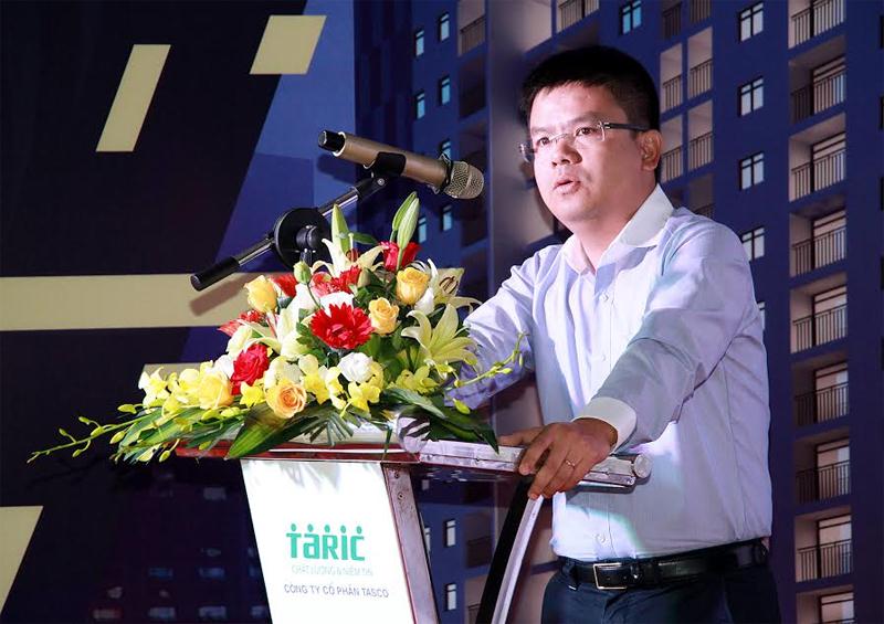 Ông Hoàng Hà Phương – TGĐ Công ty Cổ phần Tasco – Chủ đầu tư Dự án phát biểu tại buổi lễ.